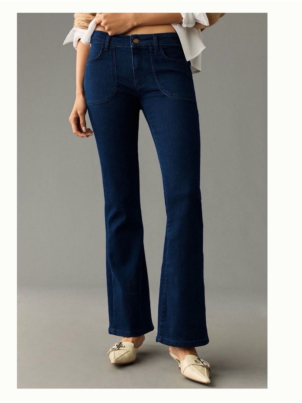 Anthropologie Pilcro The Icon Low Rise Flare jeans  Sz 27 NWOT A1-11